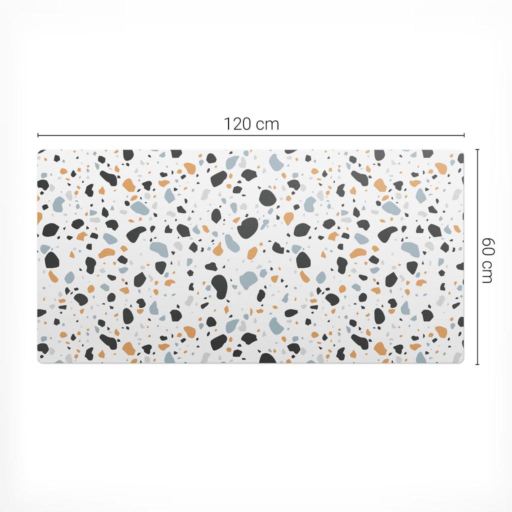 Abstract Terrazzo Pattern Protective Desk Mat 120X60 Cm