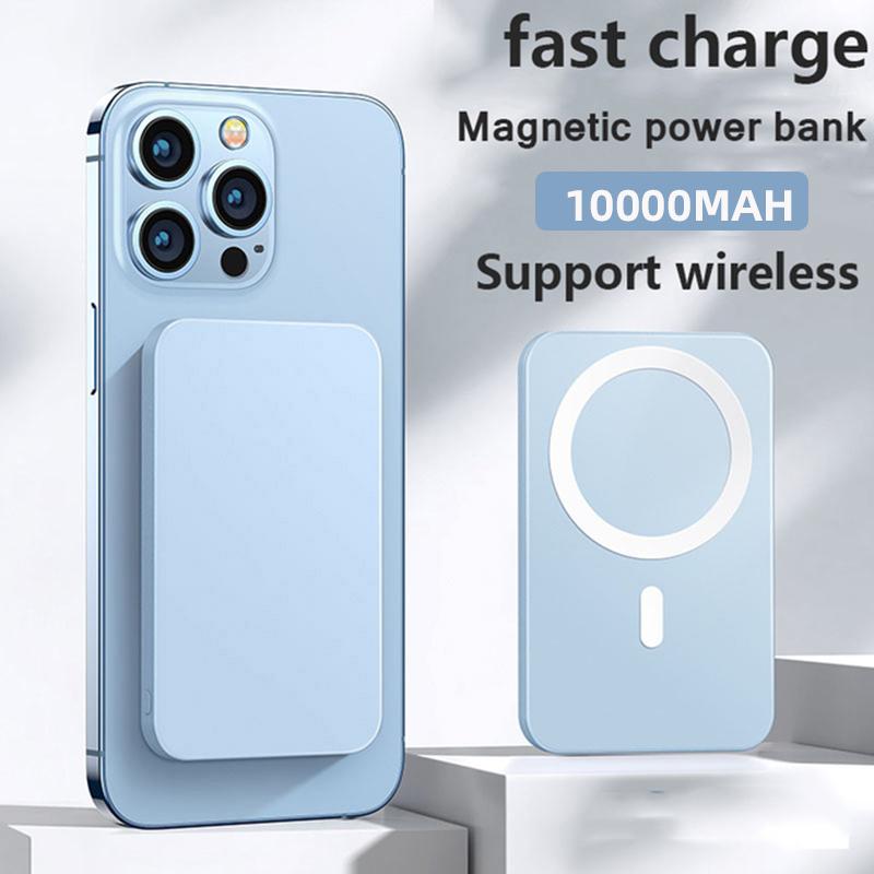 Meiyulin 15 W schnelles kabelloses Ladegerät, magnetische Power Bank, 10000 mAh, tragbarer universeller externer Ersatzakku für iPhone 14 Samsung