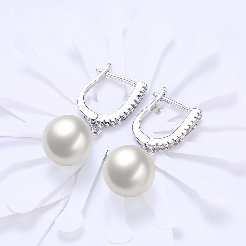 Earrings Freshwater Pearl Gemstone Drop Earring Fine Jewelry For Female Wedding Gift