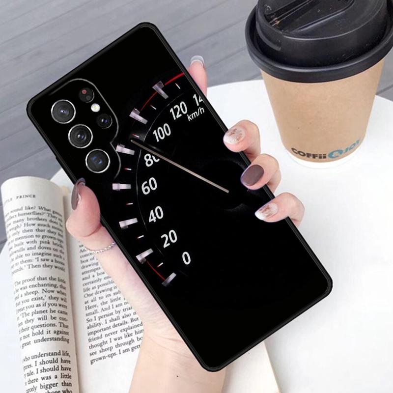 Car Speed Dashboard Phone Case Cover For Samsung Galaxy S24 S25 Ultra S21 S22 Ultra S10E Note 10 Plus Note 20 FE S23