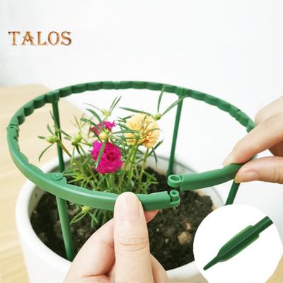 4/8 Pack Anlage Unterstützung Stakes Kunststoff Halb Runde Anlage Unterstützung Ring für Indoor Outdoor Pflanzen Blumentopf Klettern Spalier Garten Anlage Stehen set für