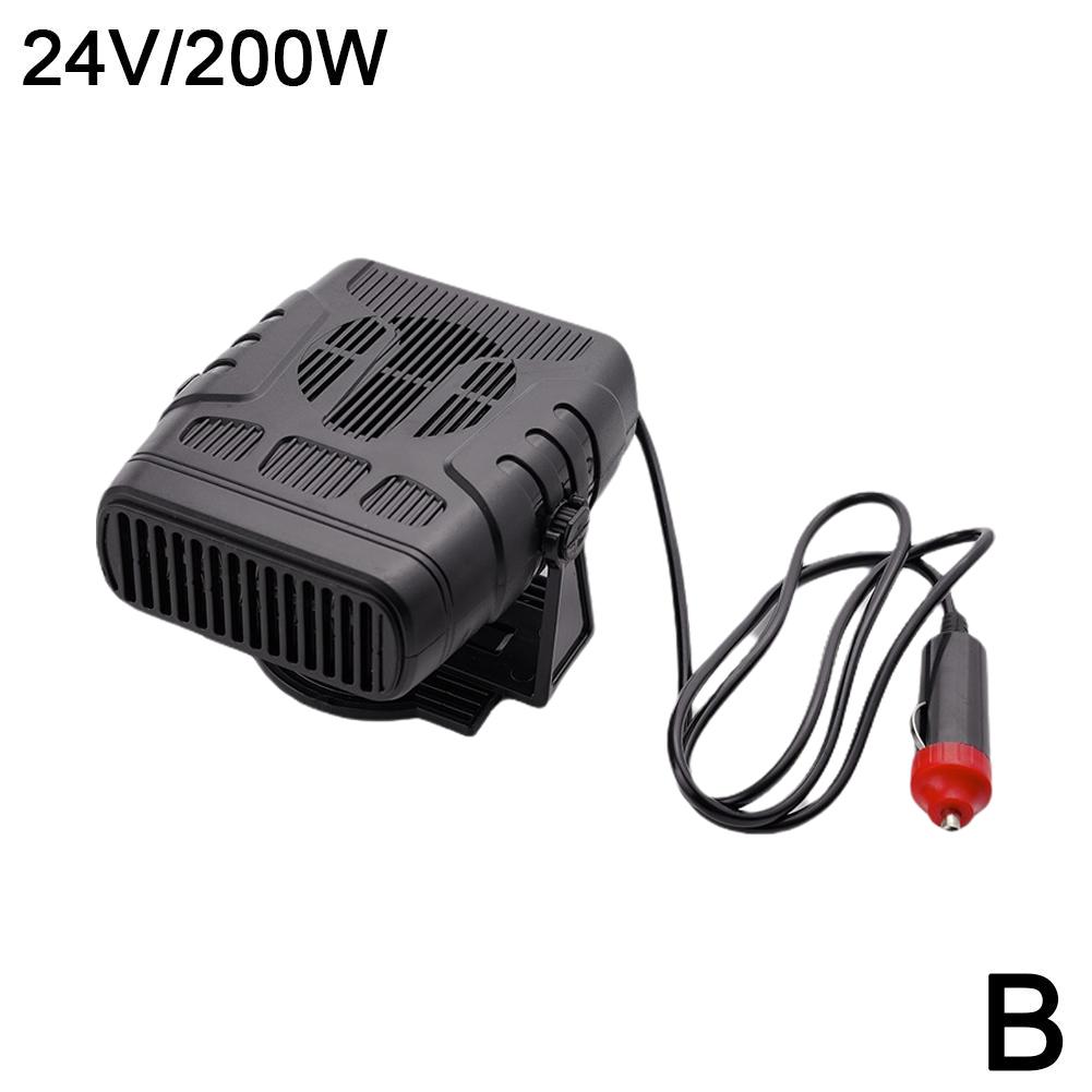 Electric Car Heater Air Cooler Fan 12V/24V Portable Demister Defroster Heating Fan 120W Dryer Windshield Defogging Accessroies