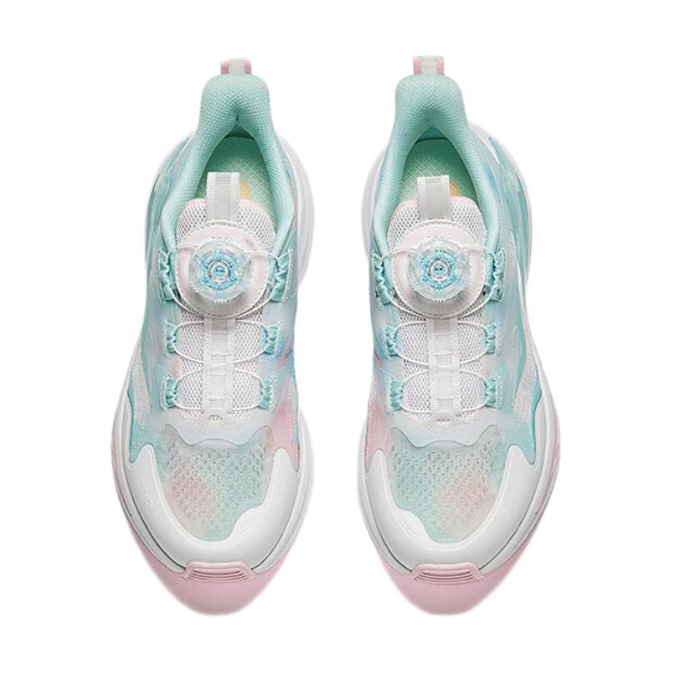 Anta Kids Comfortable Low-Top Running Shoes Kids sneaker White Blue Pink 322435502-4