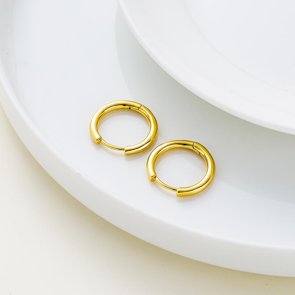 4pcs/lot 14K 18K Gold Plated Round Simple Classic Open Earing Hook Pendant Decorate Loop For Jewelry Making Crafts Accessories