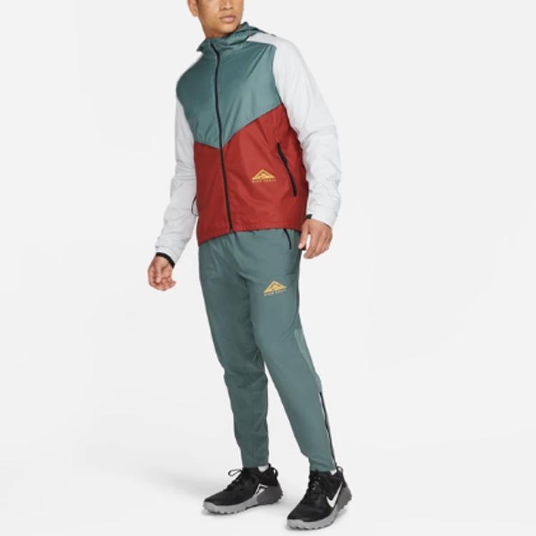 Nike Elastic Waist Straight Leg Casual Pants Men Bottoms Jade-Green CZ9059-387