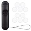ATAK Kazoo Musical Set with 10 Vibrating and Metal Neck Strap Instrument, Beginner's Membranes, Teeth-Friendly Mouthpiece, (Black)