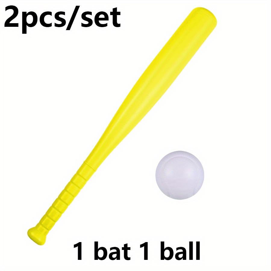 2pcs/set 17.7in Plastic Baseball Bat with Ball - Lightweight Outdoor Game Set for Backyard Games & Partie, Halloween JXB
