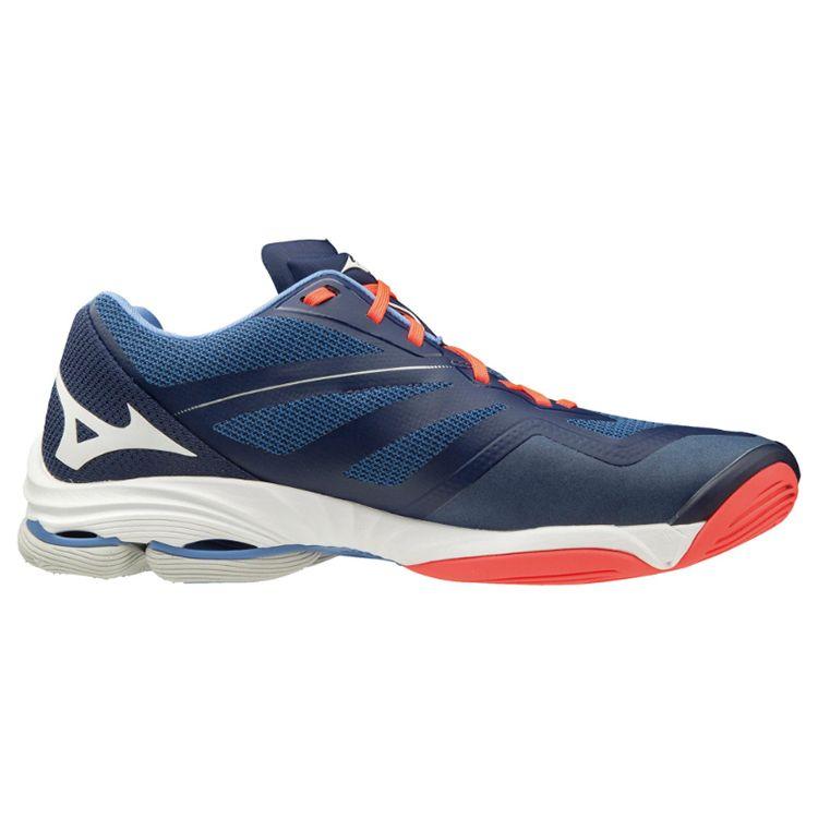 Mizuno Wave Lightning Z6 Durable Non-Slip Low-Top Volleyball Shoes Unisex Shoes Blue V1GA200017