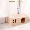 1:12 Mini Pet Kennel Kit, Dollhouse Cat & Dog House, Miniature Furniture Decor & High Quality Plaything Attachment