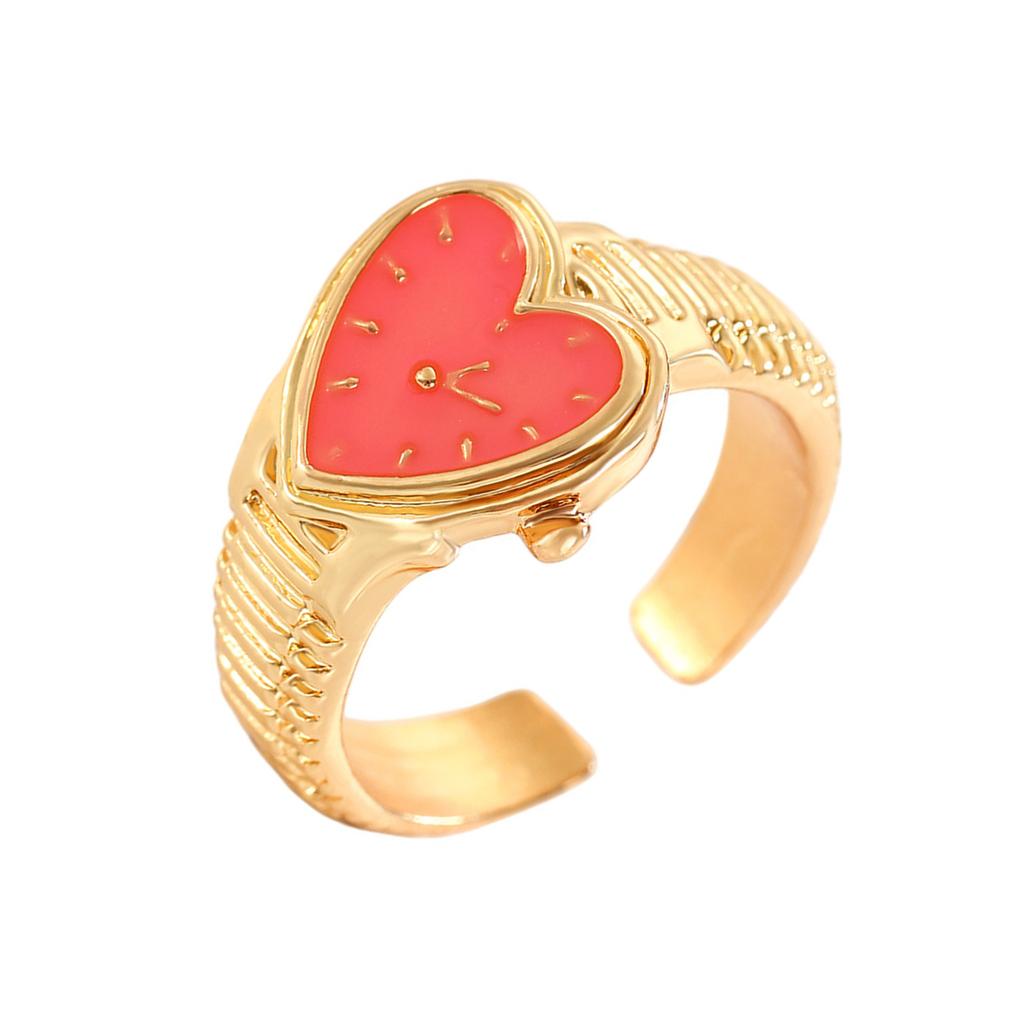 Elegant Finger Rings Party Accessories Heart Shape Weddings Rings Alloy Texture Suitable for Fashion Casual Looks