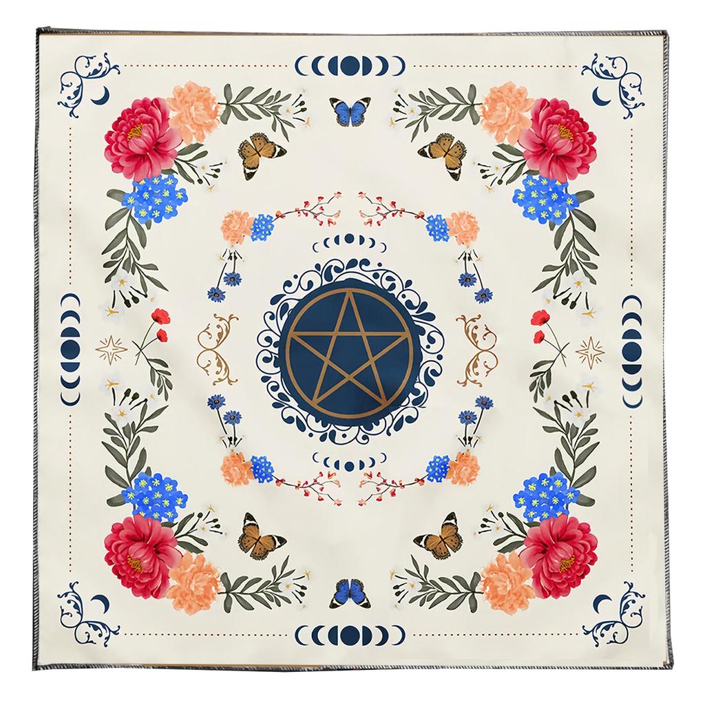 Tarots Tablecloth Altars Cloth Eye Moon Pattern Astrology Tablecloth Divinations Card Cloth Tapestry Wall Decoration