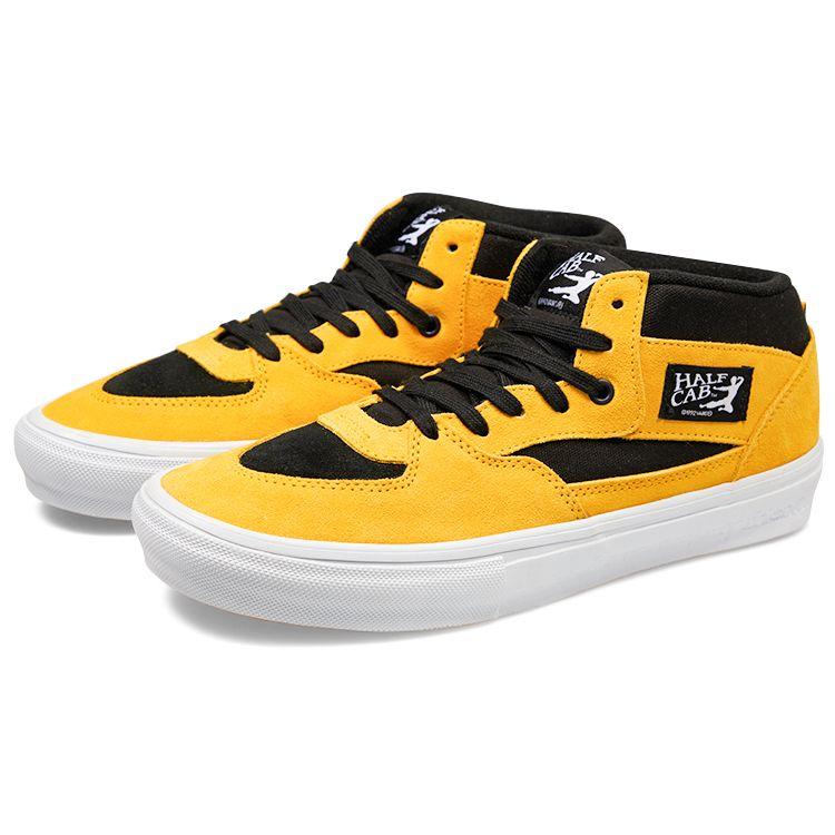 Vans Bruce Lee X  Half Cab Limited Edition Special Sound Shoe Box Mid-Top Skate Shoes Unisex Skate Shoes Yellow Black VN0A5FCDY23(S-BOX)