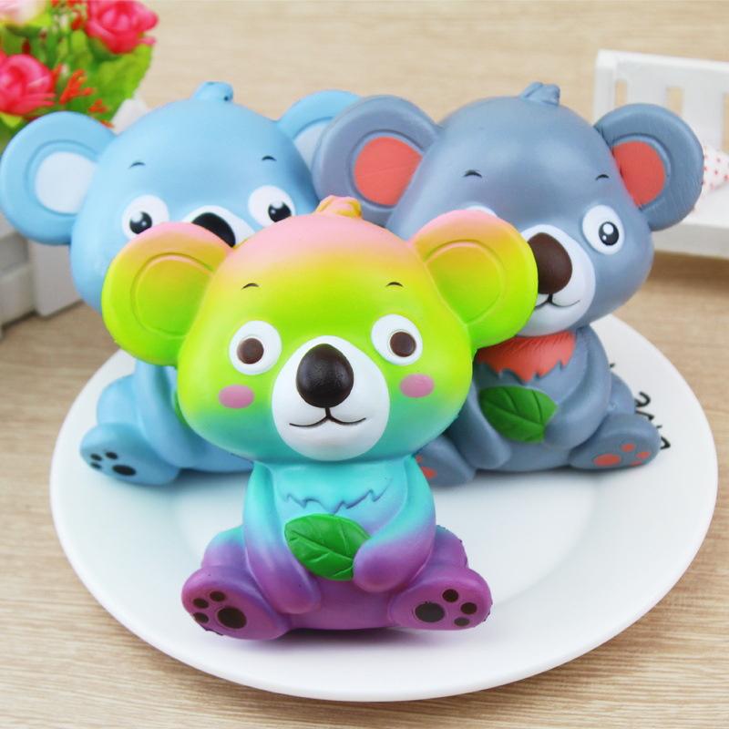 12cm Cute Koala Cream Scented Squishy Toy Slow Rising Squeeze Strap Kid Toy Gift Marketwin