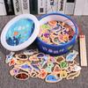 Wooden Magnetic Ocean Fishing Game Toy for Early Education and Parent-Child Fun