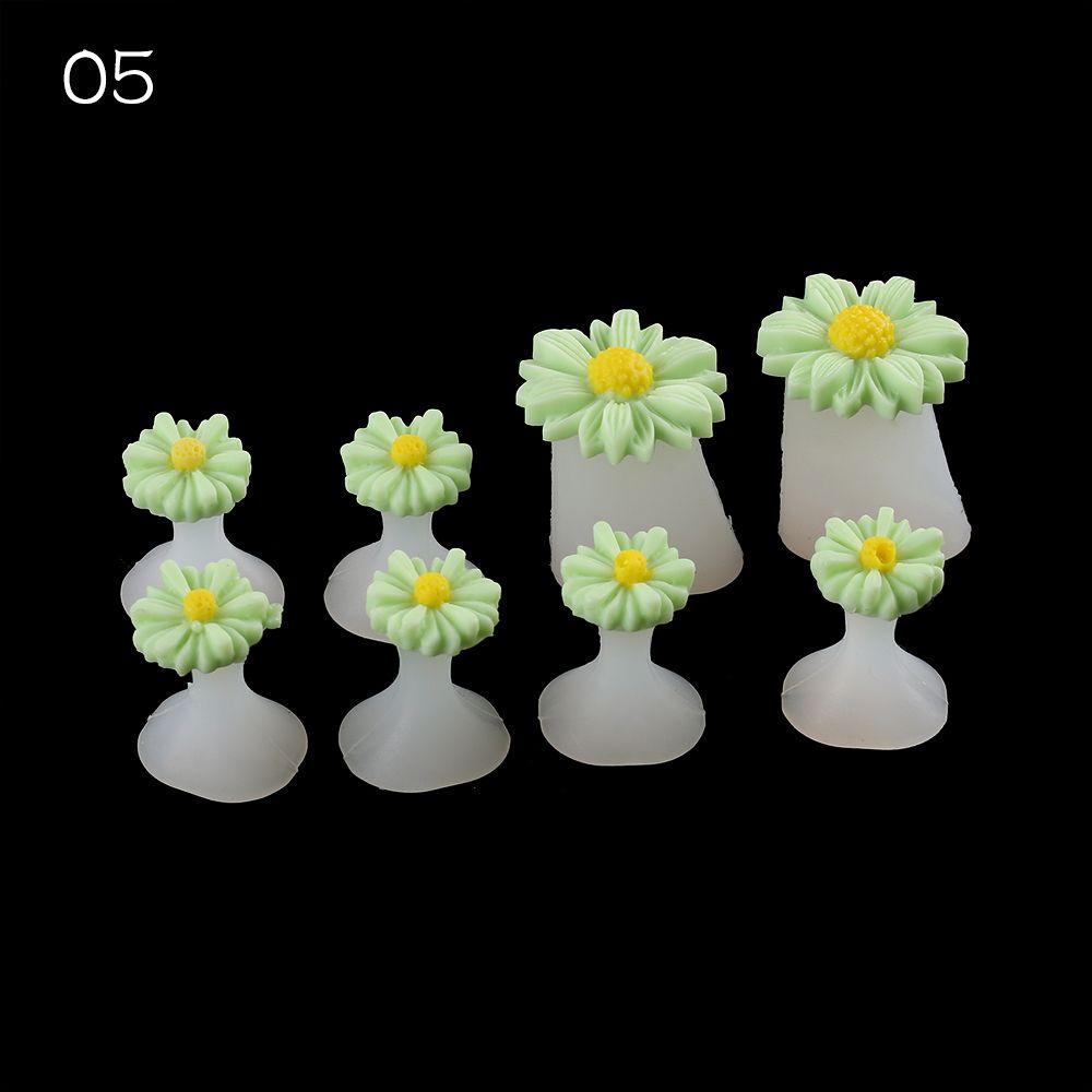 

8 Pcs Foot Care Tools Daisy Flower Flower Pedicure Toe Separator Toe Corrector Silicone
