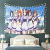VIKAMA Uma Musume Pretty Derby Tapestry Anime Group Poster Style Wall Hanging Bedroom Dorm Desk Backdrop Decoration