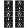 2/5/10Pcs 2025 Fashion New Car Logo Emblem 3D Stickers Carbon Fiber Steering Wheel For Mercedes Benz B R G Class GLK GLA C200 E200 C200L S400