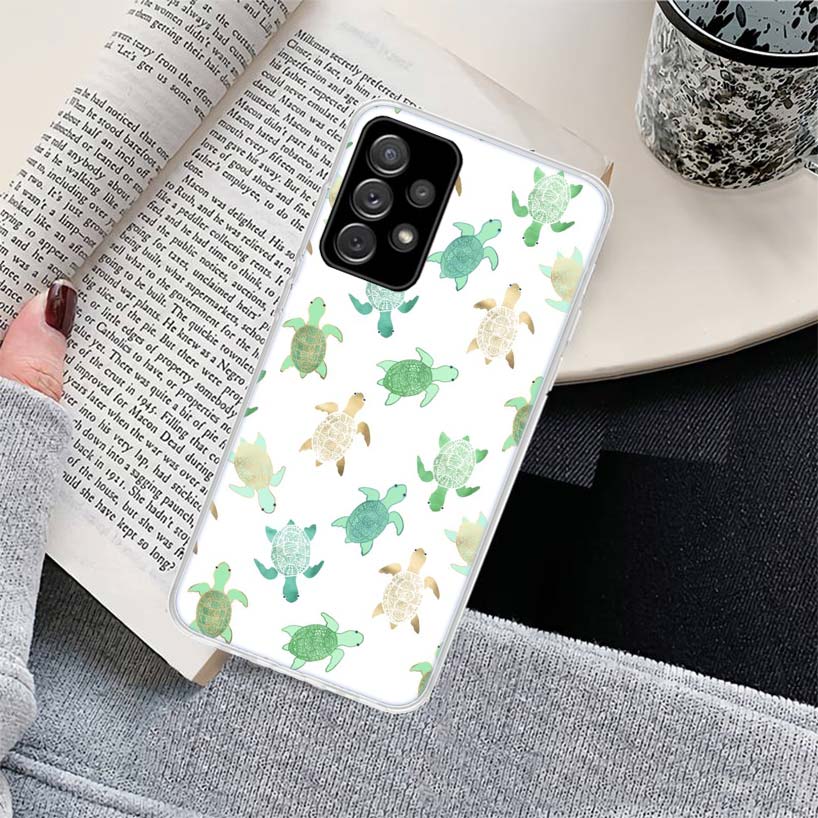 Turtle Tortoise Phone Case for Samsung Galaxy A17 A16 A15 A14 A13 A57 A56 A55 A54 A53 A37 A36 A35 A34 A33 A26 A25 A24 A23 Galaxy