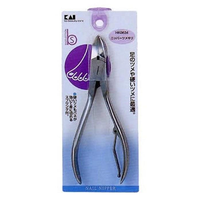 Кусачки для ногтей Kai Nipper с пружиной и чехлом - Для ног - HK0634 Прозрачные (1 счет)