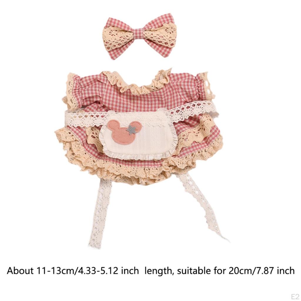 Entzückendes kariertes Puppenkleid für 87'' Puppen