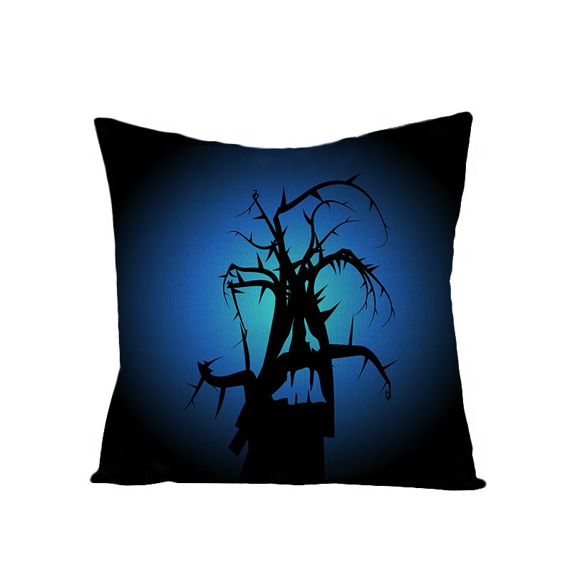Old Castle Dragon Boat Moon Pumpkin Cushion Cover Horror Pattern Sofa Throw Pillows Living Room Halloween Decorative Pillowcase