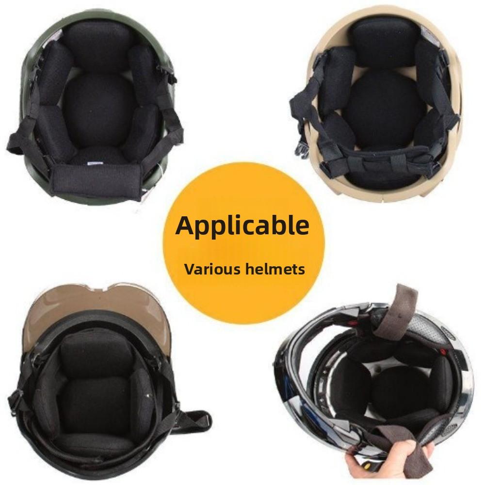 7pcs Soft Helmet Pads Flexible Helmet Lining New Shockproof Foam  For Motorcycle Bicycle