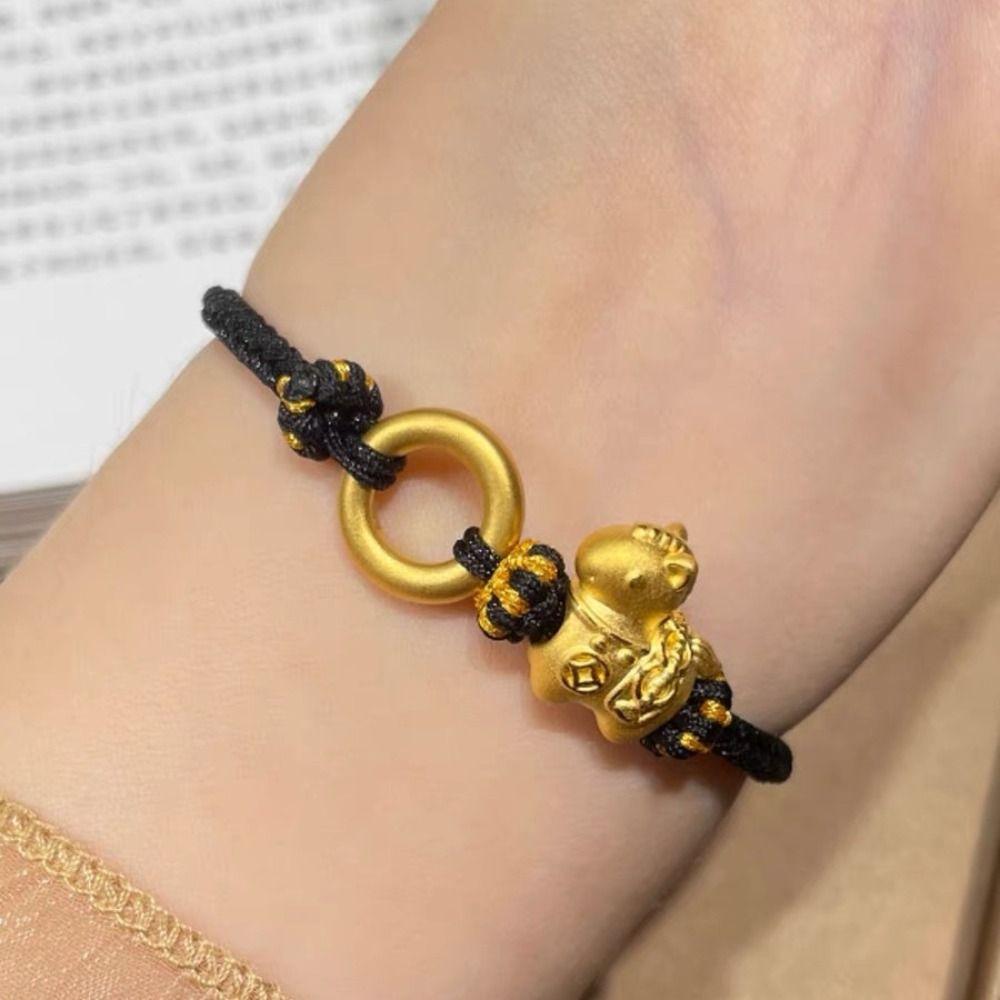 New Year Horse Weave Hand Rope Exquisite Woven Beaded Bracelet New Year Gift