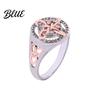 Cubic Zirconia Ring Women Handmade Wizard Knot Finger with Nature