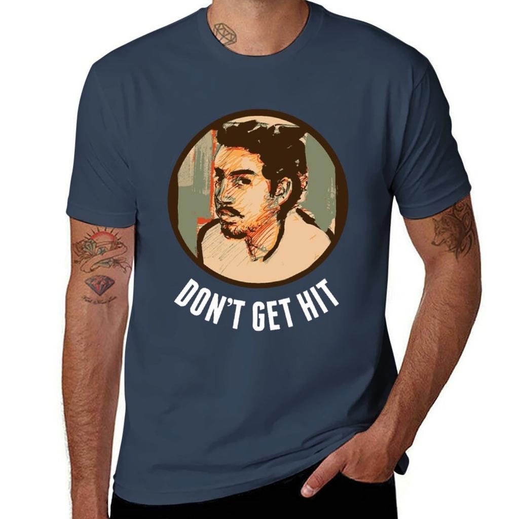 Isai Dont Get Hit White Text Tshirt Sporty Casual Quick Dry Tshirt