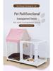 Clear Acrylic Pet Dog Enclosure for Small To Medium Breeds with Anti-Escape Design