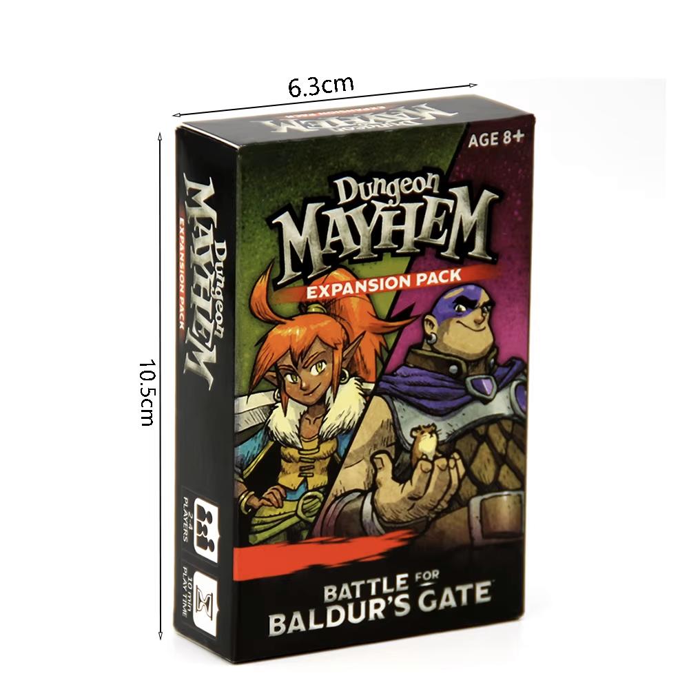 Dungeon Mayhem Dungeons Dragons Карточная игра 120 карт Настольная игра Безумие монстров Игра для вечеринок для друзей и семьи светло-желтого