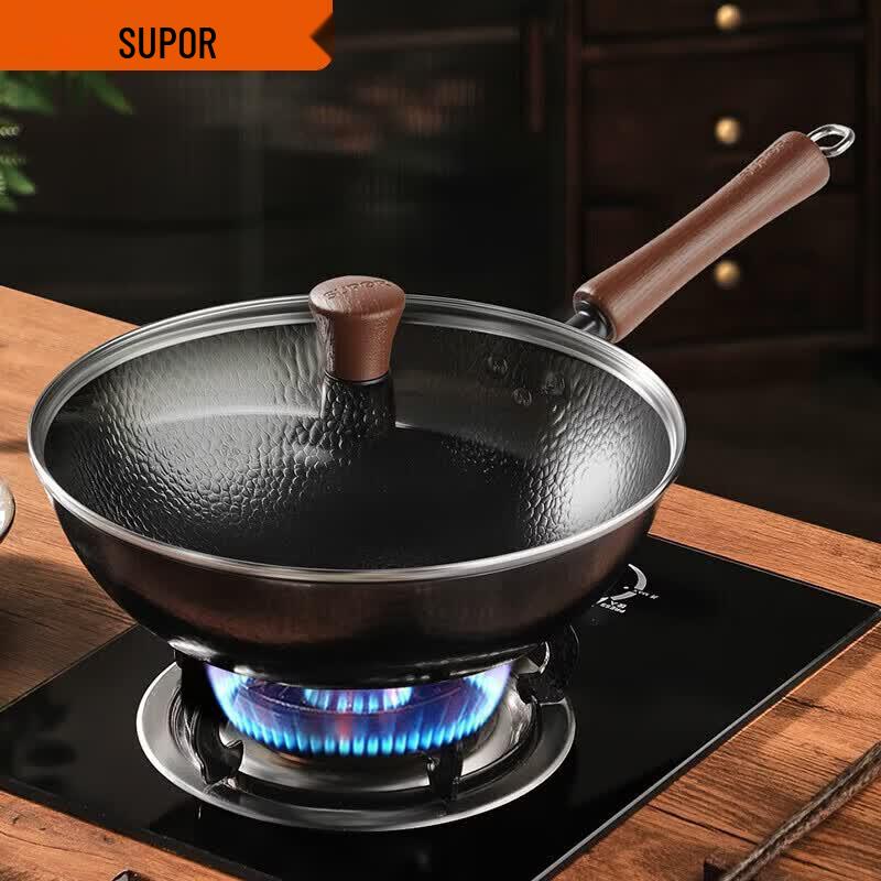 SUPOR 32cm Fine Iron True Rust-Proof Wok