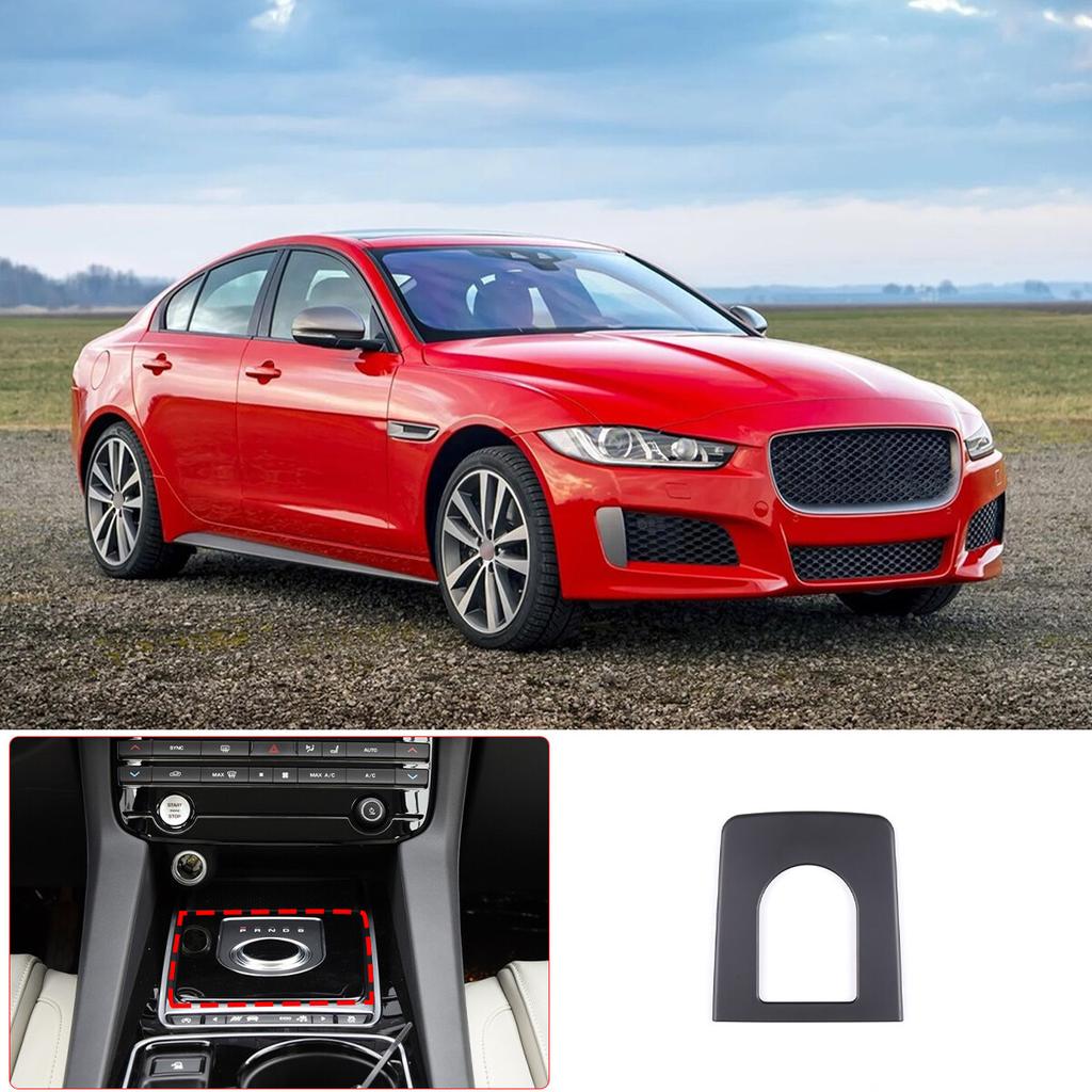 Matte Black Interior Gear Shift Plate Cover Trim For Jaguar F-pace XE 2016-