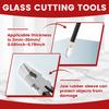 Heavy Duty Glass Cutting Tool Kit Glass Running Breaking Pliers and Class Cutters Tools Kit Wheeled Glass Tile Nippers