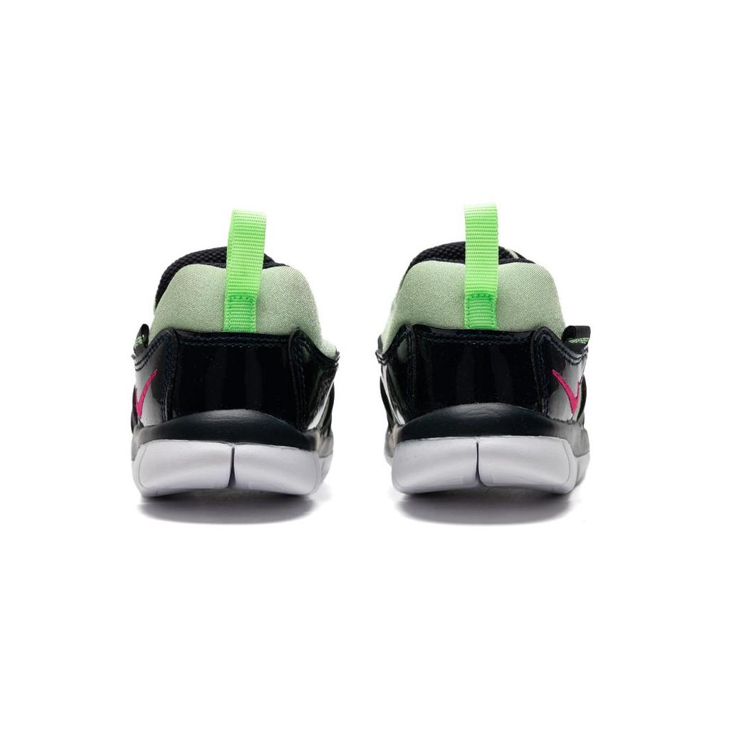 Nike Dynamo Free Low Top Toddler Shoes Black Green Infant And Toddler 343938-440
