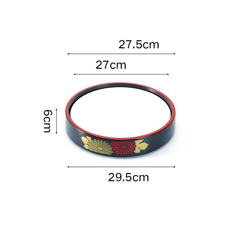 Japanese Sushi Bucket Sashimi Raw Fish Seafood Dish Cuisine Fruit Dish Restaurant Serving Plate Round Tray Salmon Ice Plate