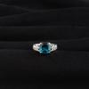 Natural Apatite Gemstone 925 Sterling Silver Designer Ring Women's Jewelry For Bride CZR-15-11