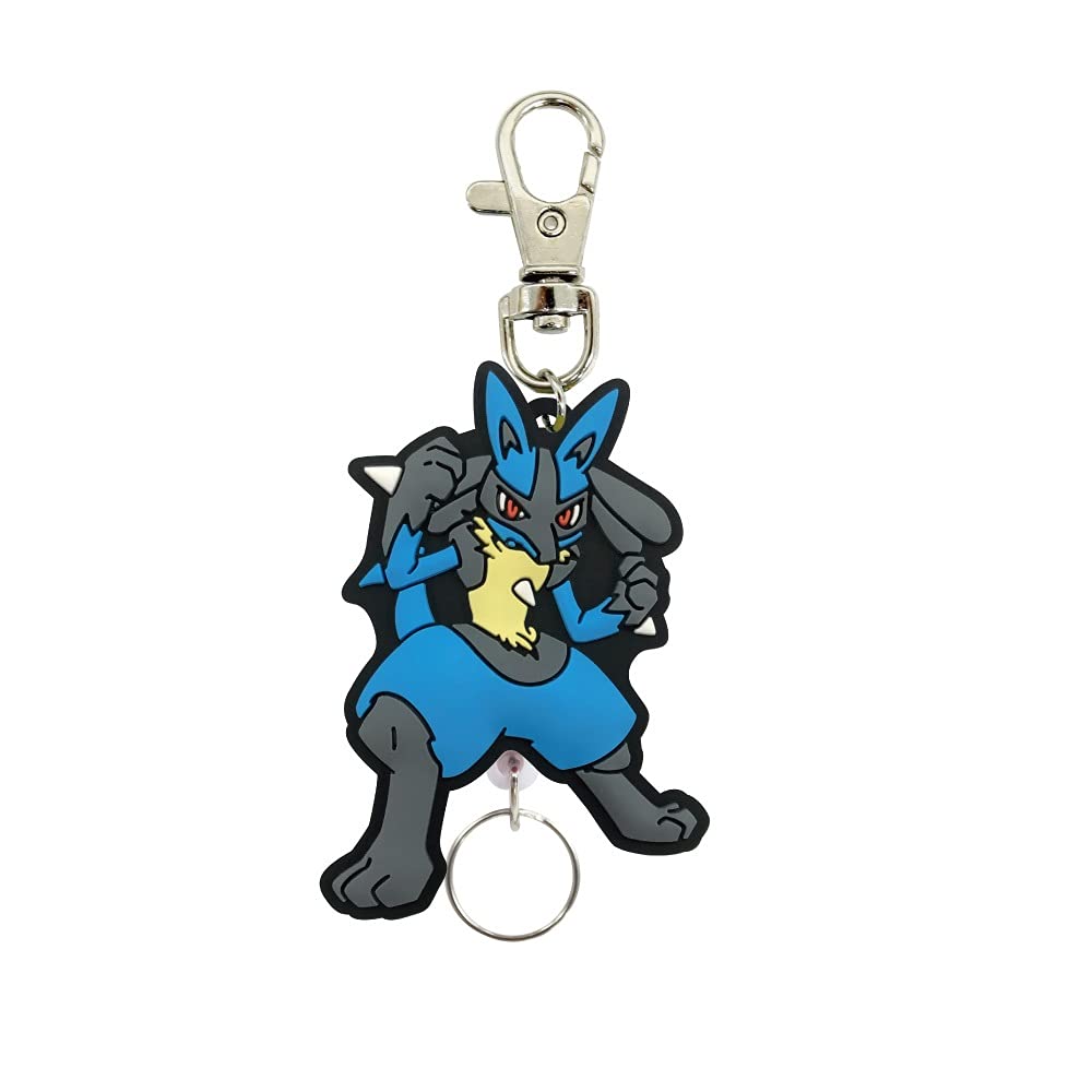 

SK Japan Pokemon Rubber Reel Keychain Lucario 14905