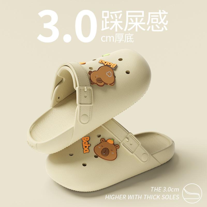 

Fashion Cave Shoes for Women 2025 Summer Outdoor DIY Indoor Anti slip Outdoor Baotou Cave Slippers for Women 44-45