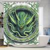 Epic Dragon Art Shower Curtain - Waterproof, Mildew-Resistant, Machine Washable For Fantasy-Themed Bathroom Decor