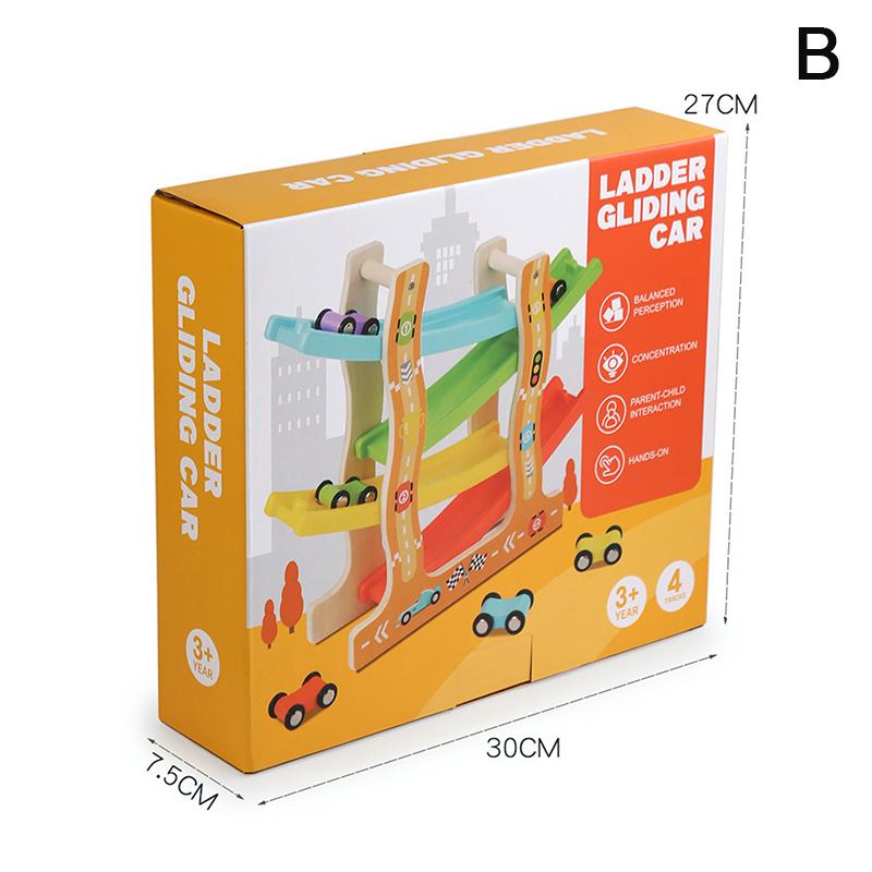 

Детские четырехслойные деревянные инерционные треки для машинок, игрушки на тему животных и транспорта, развивающие игрушки для раннего возраста, подарки на день рождения