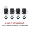 AJR1 4PCS Car Wheel Tire Valve Caps Tyre Stem Covers Airdust Waterproof For Ford Ranger Accessories