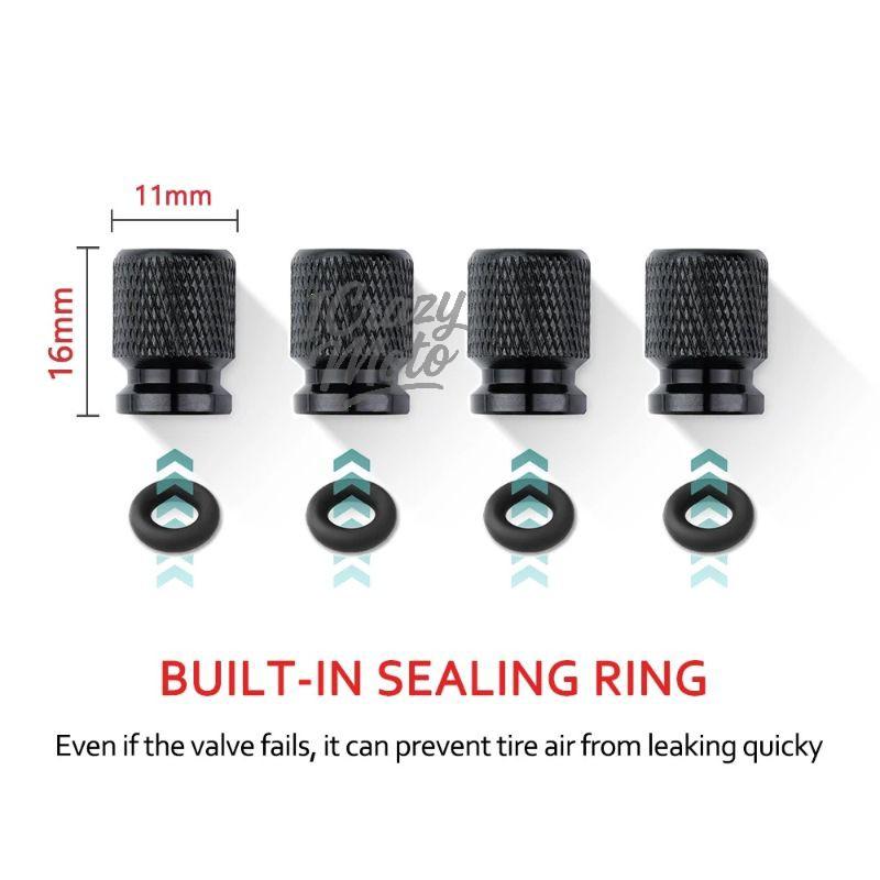 AJR1 4PCS Car Wheel Tire Valve Caps Tyre Stem Covers Airdust Waterproof For Ford Ranger Accessories