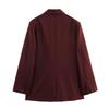 Spring 2025 Women's European & American Style Double-Breasted Loose Blazer Jacket