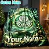 Custom Name Sociedade Esportiva Palmeiras Throw Blanket - Perfect for Couch, Bed, Office, and outdoor Travel - Ideal Gift for Christmas & Holidays