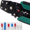 Mini Size Electric Terminal Crimping Pliers Integrated Design Multiple Connector Wire Stripping Tool Cutting Function 10-26 AWG