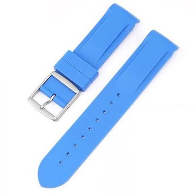 Swatch x Omega Özel Tokalı Kauçuk Kordon (mavi)