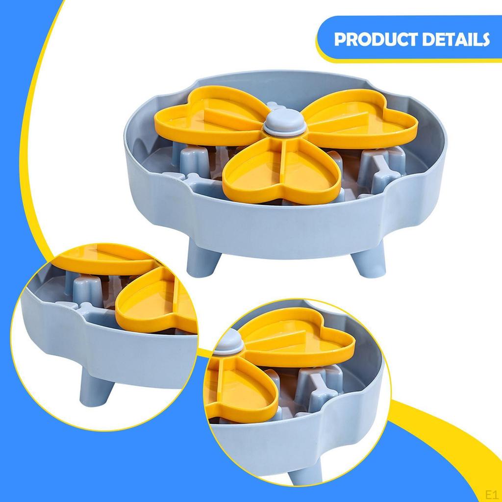 Slow Feeder Dog Bowl Elevated Cat Down Eating Enrichment Toy Puzzle Feeding Dish