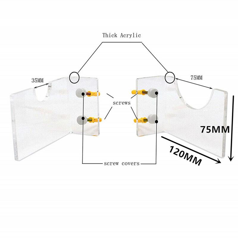 Clear Acrylic Wall Mounted Display Stand Horizontal Rack Storage for Lightsaber Clear Acrylic Wall Mounted Display Stand Horizontal Rack Storage for Lightsaber