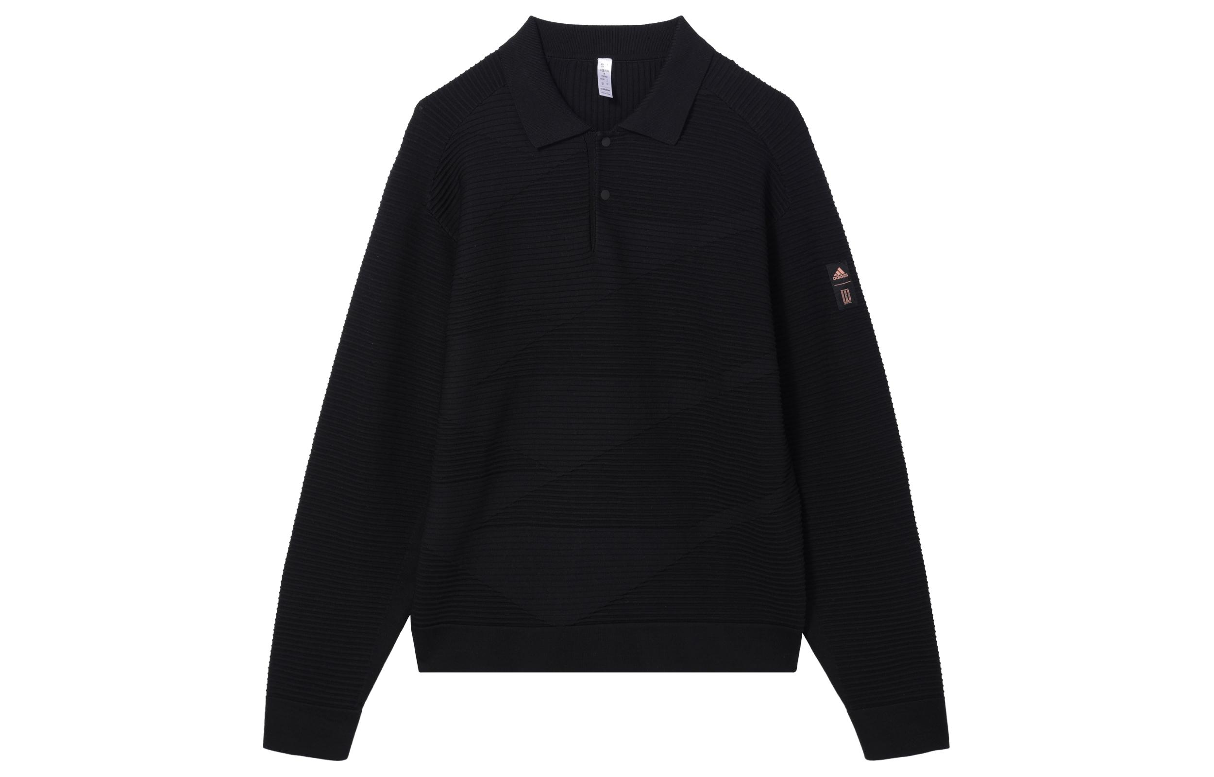 Adidas Wuji Series FW24 SWEATSHIRT Polo Shirt Men s Black JI8719 XL